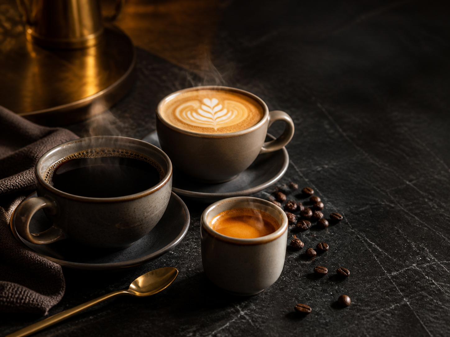 Traditional Coffee selection at Coffee Rock